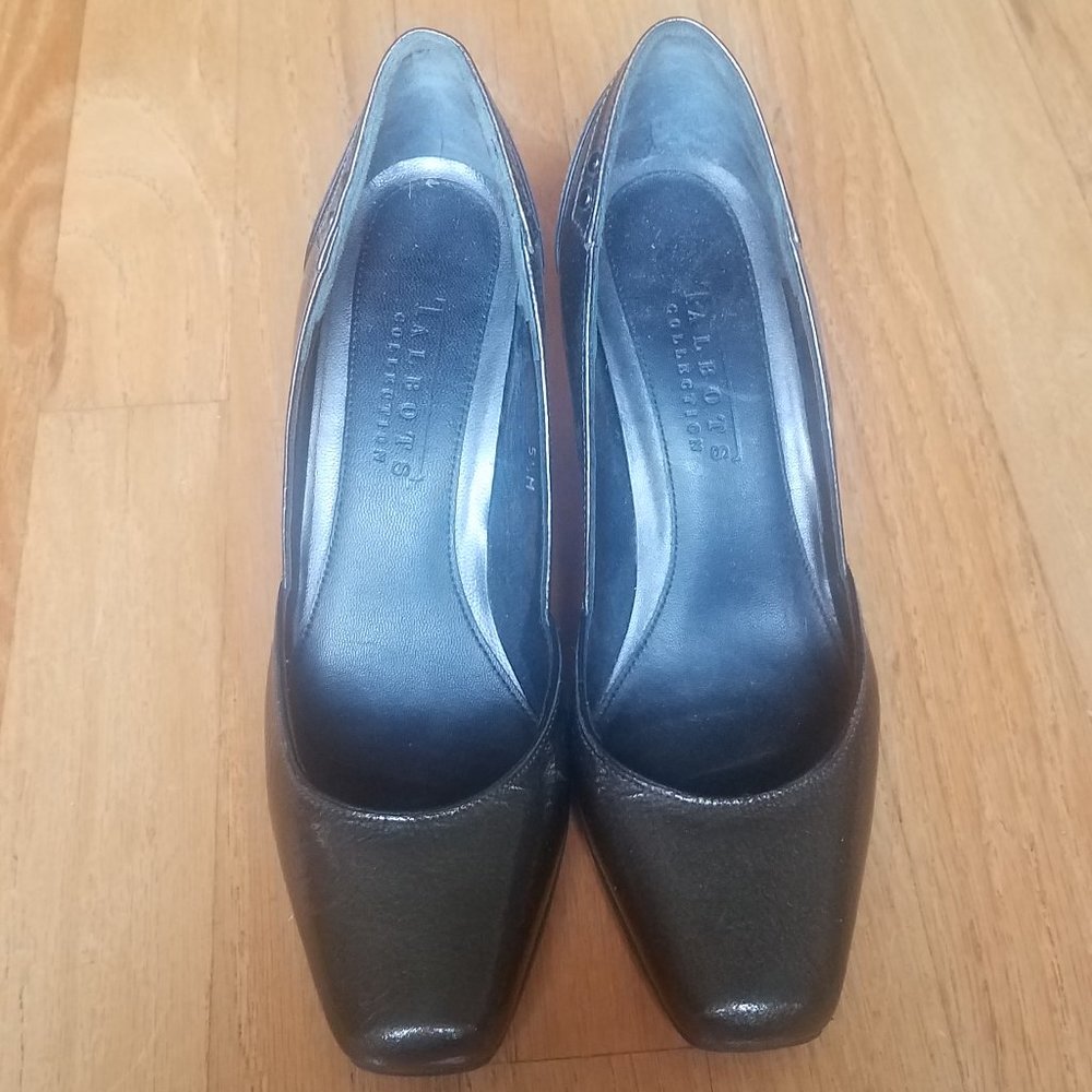 Gray Patent Heels